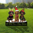 Dachshund We Wish You A Merry Christmas Yard Sign Christmas Outdoor Signs Xmas Decor