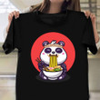 Panda Eating Ramen Noodle Shirt Panda Graphic Tee Best Gifts For Ramen Lovers