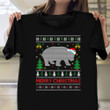 Panda Merry Christmas T-Shirt Christmas Holiday Shirt Gift For Panda Lover