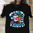 Santa Panda Christmas T-Shirt Cute Christmas Holiday Shirt Panda Themed Gifts