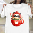 Panda Bear Christmas T-Shirt Cute Graphic Tee Shirt Christmas Gift Ideas For Daughter