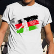 Cricket Player Afghanistan Flag Shirt Sport Lovers Retro Tee Cricket Themed Gifts