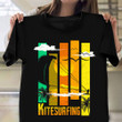Kitesurfing Shirt Extreme Sports Sunset Graphic Tee Gifts For Kitesurfers