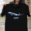 Airline Jet 777 Plane T-Shirt Jumbo Jet Airline Shirts Grandpa Gift Ideas