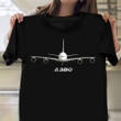 Airliner A380 Shirt Big Jet Airplane T-Shirt Good Gifts For Grandpa