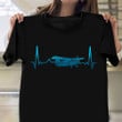 Airplane Aviation Heartbeat Shirt Flight Sky Pilot T-Shirt Gift Ideas For Grandfather