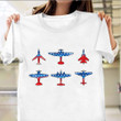 American Flag Planes T-Shirt Funny 4th Of July Shirts Gifts For Aviation Enthusiasts