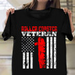 Roller Coaster Veteran Vintage USA Flag Shirt Roller Coaster Lover Patriotic Clothing