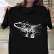 Douglas DC-3 Airliner Shirt Mens Retro Graphic Tees Gifts For Husband