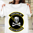Fighting 84 Jolly Rogers Shirt Skull Graphic Vintage T-Shirt Presents For Dad