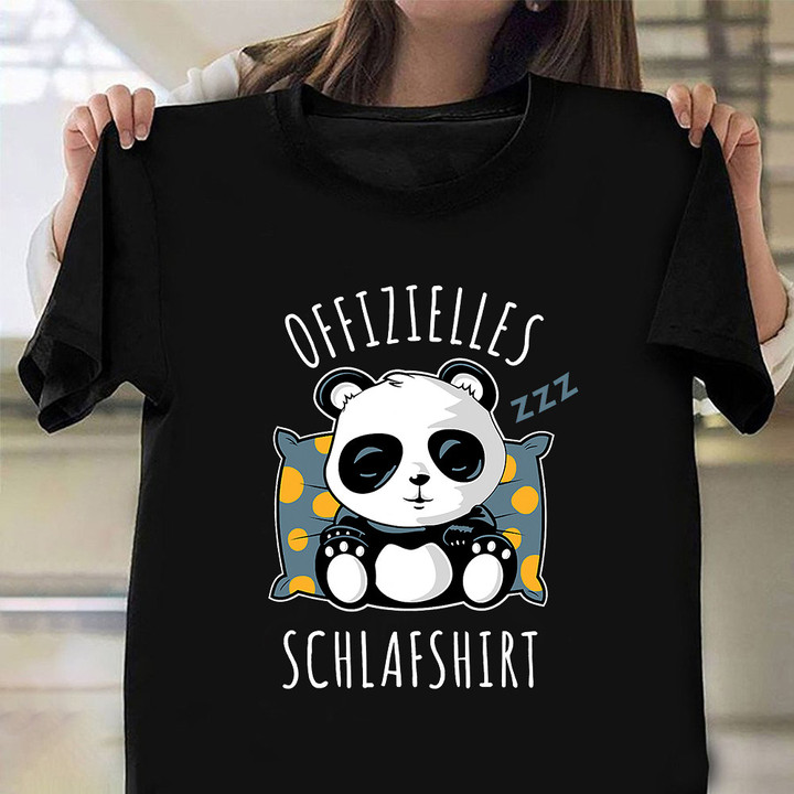 Panda Sleep T-Shirt Cute Panda Graphic Tee Best Christmas Ideas For Him Boyfriend