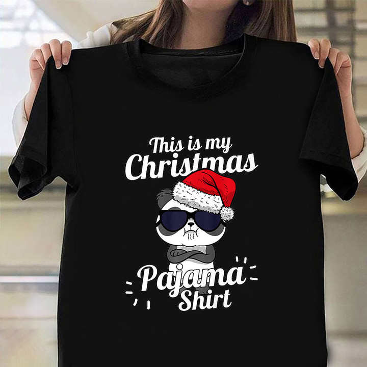 Cool Panda This Is My Christmas Pajama Shirt Cute Christmas Gifts For Boyfriend