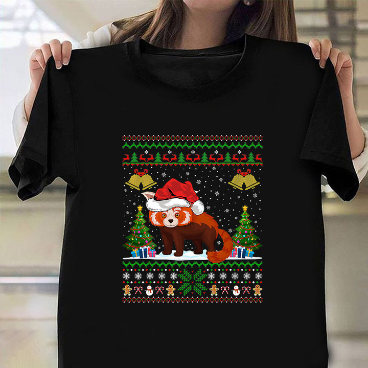 Red Panda Christmas Shirt Merchandise Xmas Holiday Red Panda Gifts