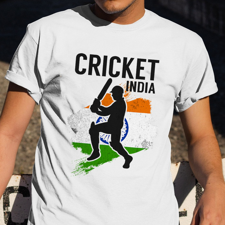 India Cricket Team T-Shirt Mens Gifts For Cricket Players Indian Team