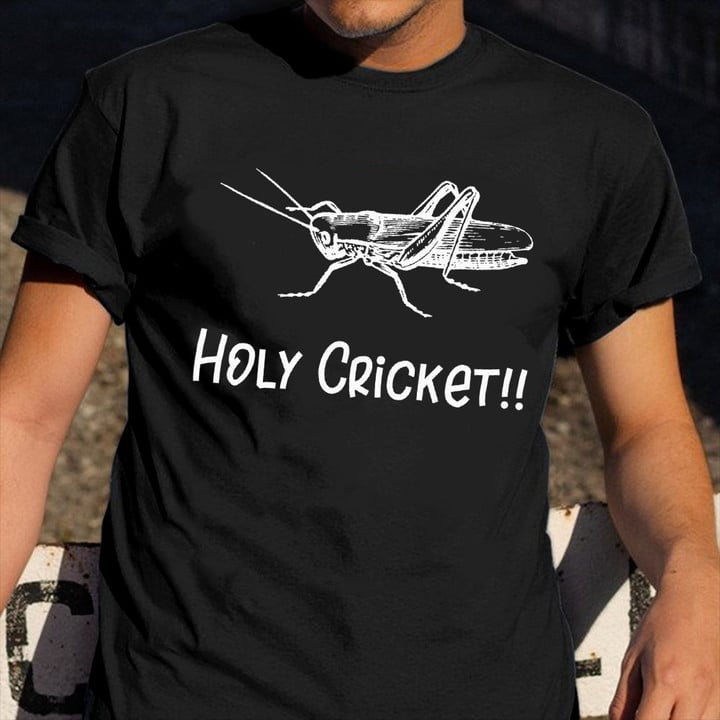Holy Cricket T-Shirt Funny Tee Cricket Insect Shirt Birthday Gift Ideas