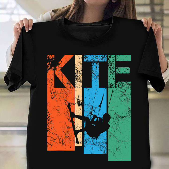 Kite Shirt Wind And Water Kiteboarder T-Shirt Gifts For Cousins Male