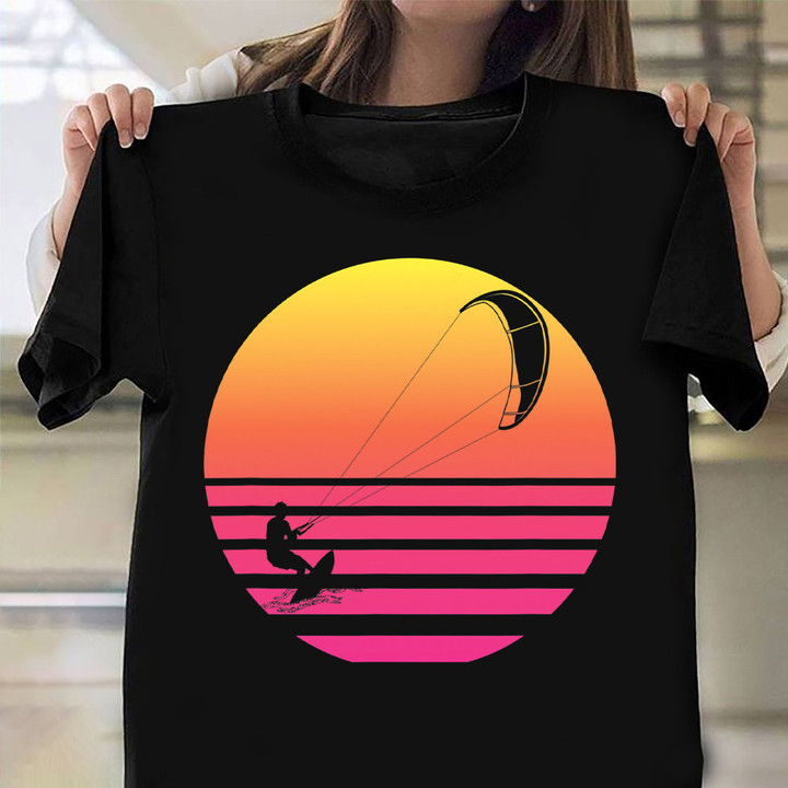 Kitesurfing Shirt Sunset Graphic Surfers Clothing Gifts For Adult Brother