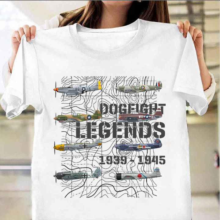 Dogfight Legends WW2 Planes Shirt Fighters T-Shirt Best Gifts For Men