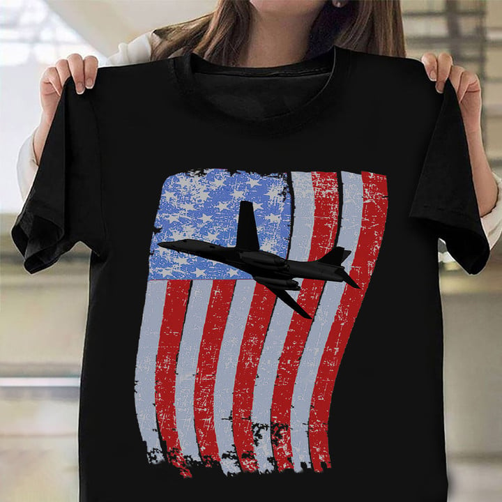 Rockwell B-1 Lancer Vintage USA Flag Shirt Heavy Bomber Design T-Shirt Uncle Presents