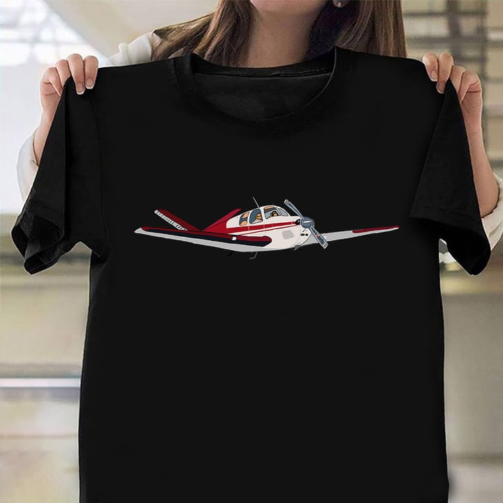 Bonanza 35 V-Tail Airplane Shirt Graphic Apparel Gift Ideas For Pilots