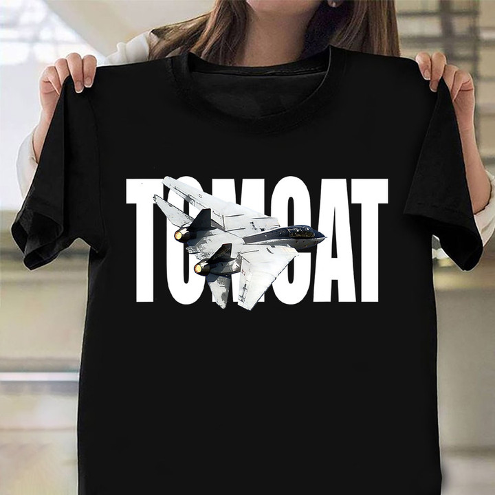 Grumman F-14 Tomcat Shirt Navy Carrier Fighter Pilot T-Shirt Gift Ideas For Him
