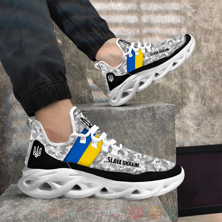 Slava Ukraini Camo Sneakers Stand With Ukraine Products Merch Gift For Mens