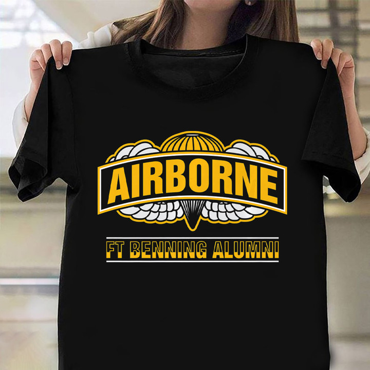 Airborne FT Benning Alumni Shirt Paratrooper T-Shirt Gift For Him