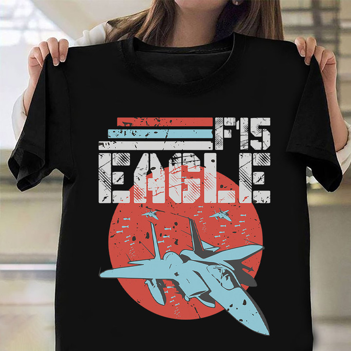 McDonnell Douglas F-15 Eagle Fighter Aircraft Shirt Mens Aviator Gifts