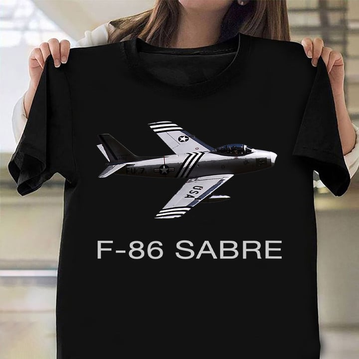 North American F-86 Sabre Jet Fighter Shirt Aircraft T-Shirts Best Gifts For Pilots