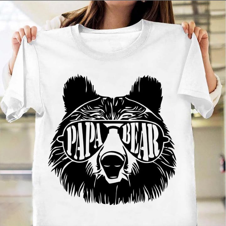 Papa Bear Shirt Father's Day Family Bear Shirt For Dad Gifts For Husband