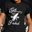 Get Faded Shirt Razors Barbershop Retro T-Shirt Gifts Idea For Brother