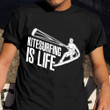 Kite Surfing Is Life Shirt Kite Surfer Vintage Design T-Shirt Surfer Gift