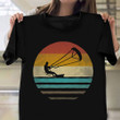 Kiteboarding Shirt Retro Vintage Mens Surf Graphic Tees Presents For Guy Friends