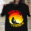 Please Hold I'm On The Other Line Shirt Kite Surfing Surfer T-Shirt Fun Gift For Him