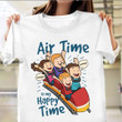 Air Time In My Happy Time Shirt Funny Roller Coaster Graphic T-Shirt Gift Ideas For Grandkids
