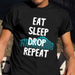 Eat Sleep Drop Repeat Shirt Park Theme Roller Coaster T-Shirt Gifts For Teenage Nephew