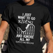 I Just Want To Go Riding And Ignore All My Adult Problems Shirt Roller Coaster T-Shirt Gift