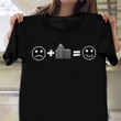Roller Coaster Shirt Smiley Face Emoticon T-Shirt Gifts For Roller Coaster Lovers