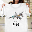 General Dynamics F-16 Fighting Falcon Shirt War Plane Themed T-Shirt Pilot Gifts
