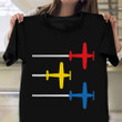Pilot Control Plane Shirt Cute Graphic Flying T-Shirt Presents For Step Dad