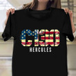 Lockheed C-130 Hercules Us Flag Shirt Aircraft Pilot Distressed T-Shirt Pilots Gifts