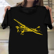 Airplane Shirt Piper Cub Bush Plane Design Clothing Gifts For Pilots Humor