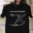 Lancaster Bomber Plane Shirt Graphic Tee Avro Lancaster T-Shirt Gifts