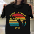 Best Cat Dad Ever Shirt Vintage Cat Dad Fathers Day Gifts For Him Ideas