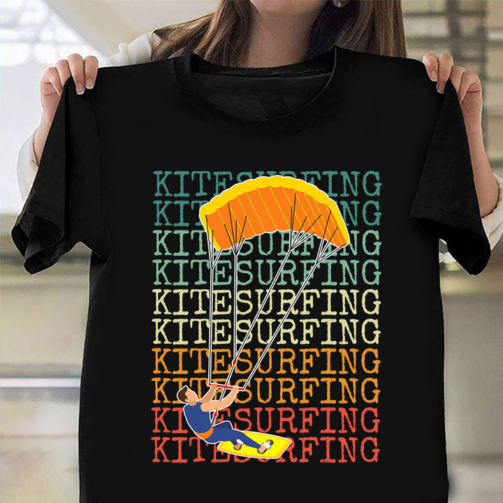 Kitesurfing Shirt Retro Graphic Surfer Clothing Gift Ideas For Him