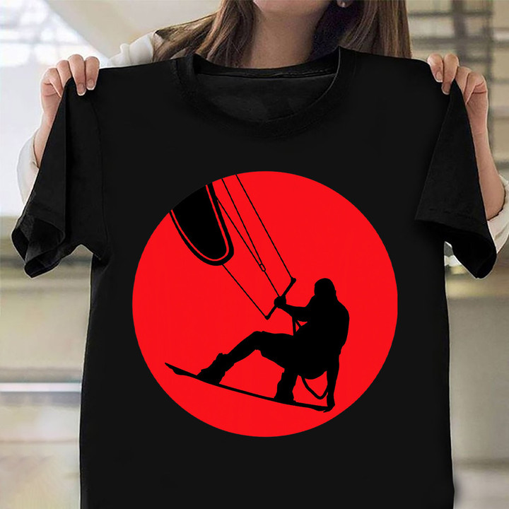 Kitesurfing Circle Shirt Surfer Clothes Mens Birthday Gift For Younger Brother