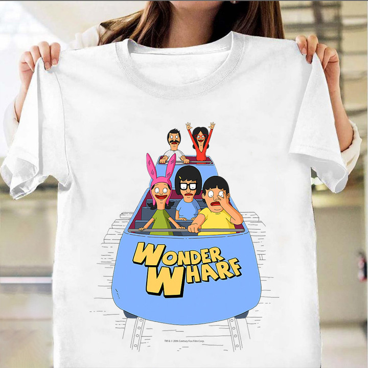 Bob's Burgers Wonder Wharf Shirt Roller Coaster T-Shirt Gift Ideas For Young Adult