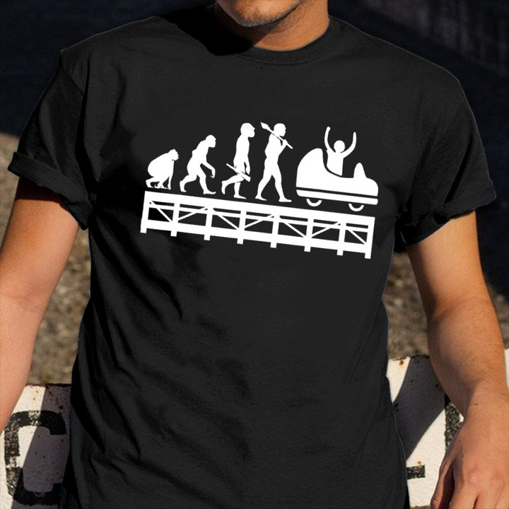 Evolution Of Roller Coaster T-Shirt Design Funny Roller Coaster Shirt Related Gifts