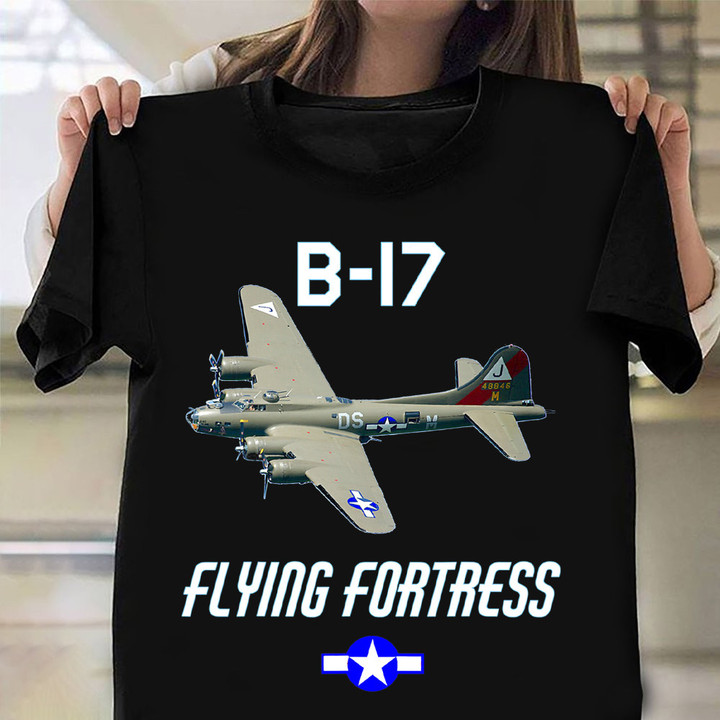 B-17 Flying Fortress Shirt WWII US Army Air Force T-Shirt Uncle Birthday Presents