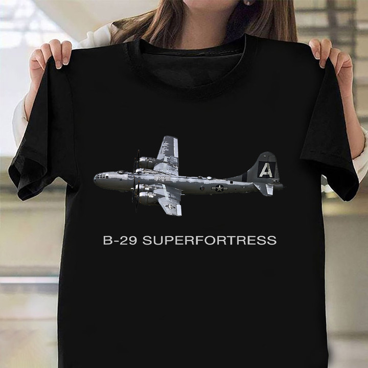 Boeing B-29 Superfortress T-Shirt Strategic Bomber WW2 Shirts Dude Perfect Gift